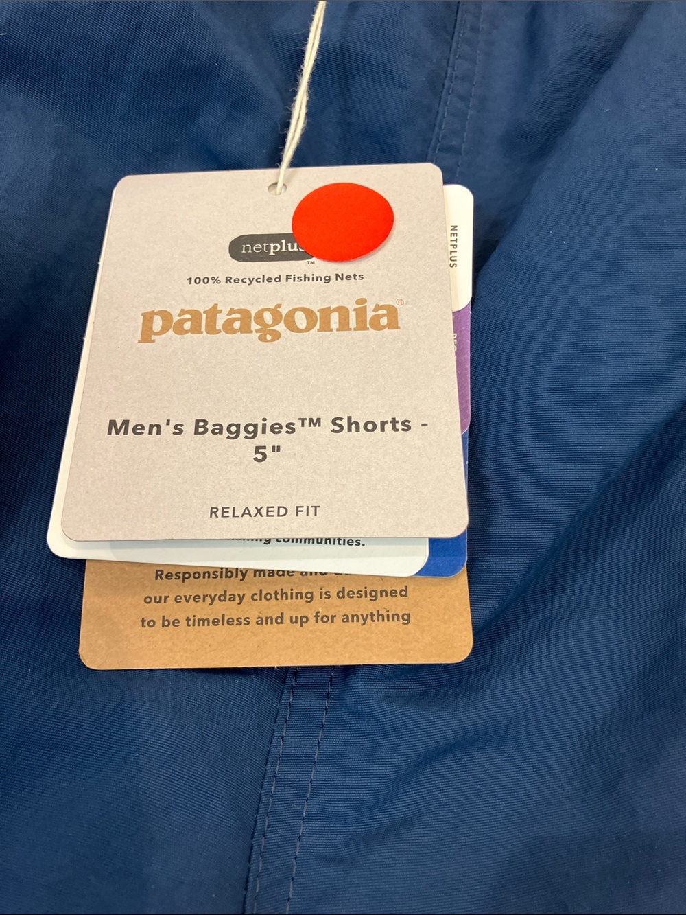 Patagonia Men’s Bag Utility Pocket Short Tidepool Blue stock#57022 TiDB Sp22 - Picture 3 of 3